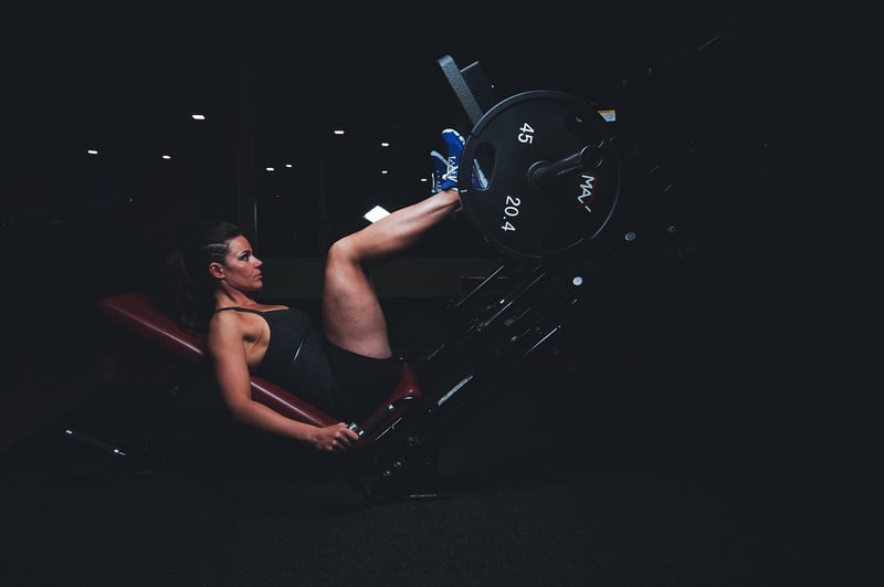 Woman doing push-ups